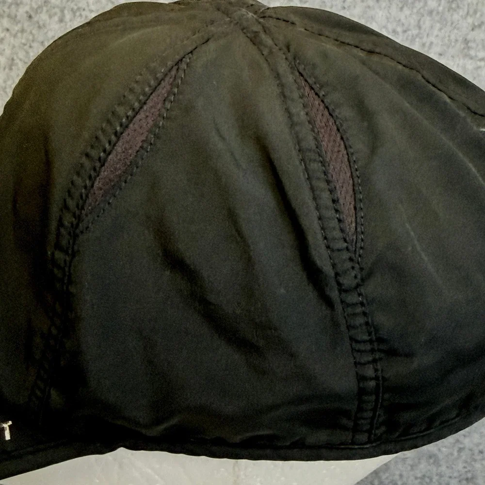 Nike Dri-FIT Running Hat Black Adjustable Mesh Performance Athletic Cap